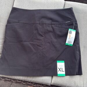 S.C. & Co Skort Tummy Control Black Pockets SZ XL NWT
